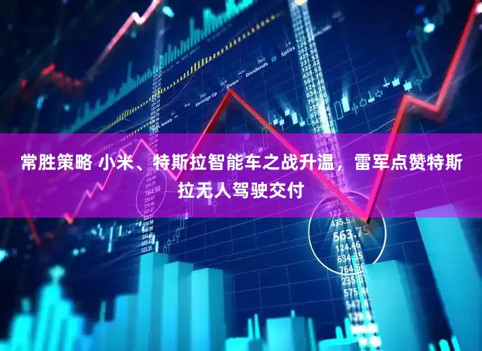 常胜策略 小米、特斯拉智能车之战升温，雷军点赞特斯拉无人驾驶交付